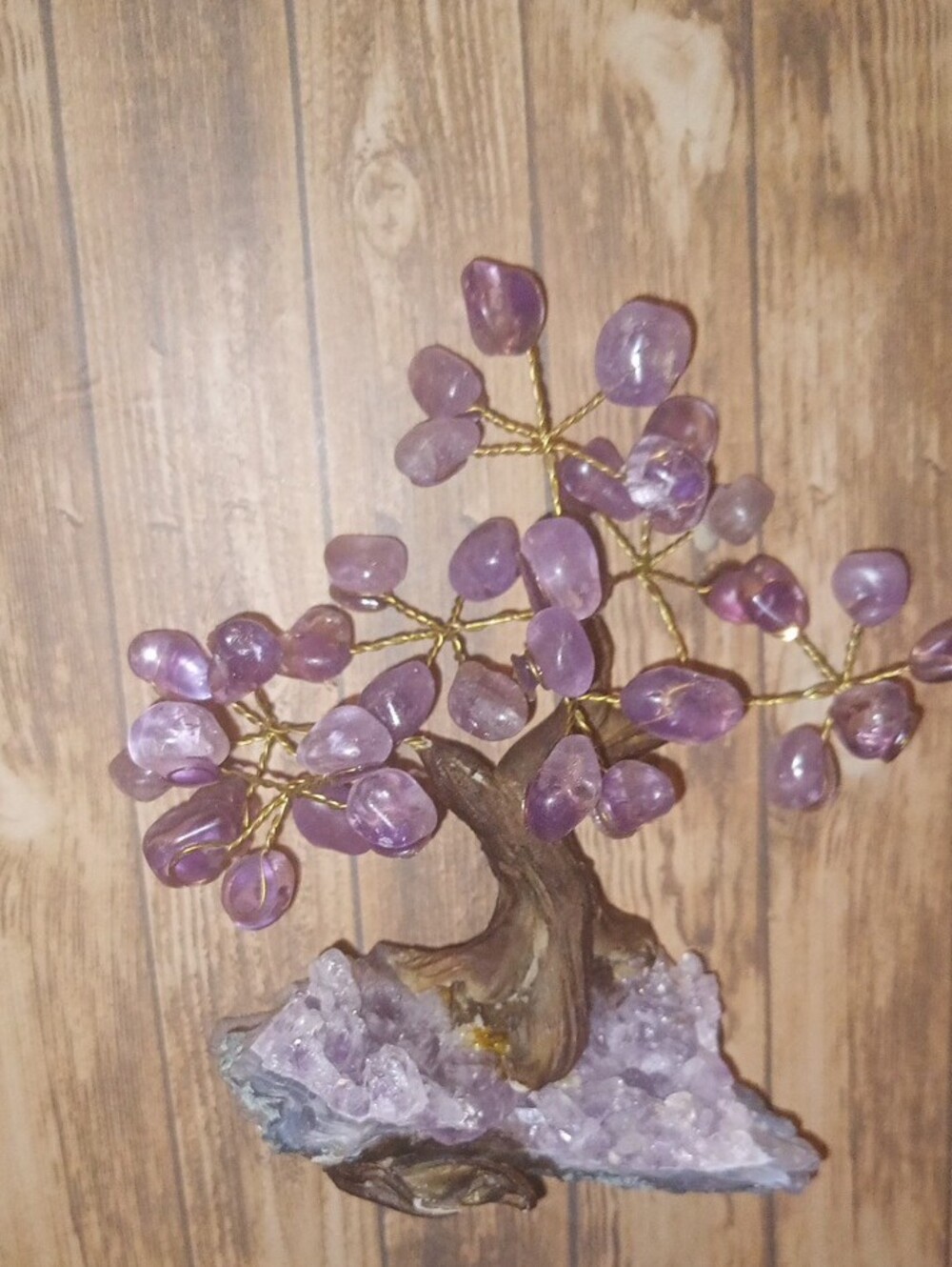 Amethyst Crystal bonsai tree